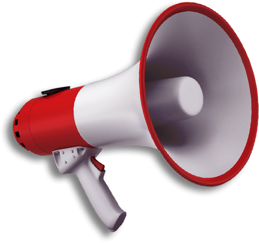 red megaphone